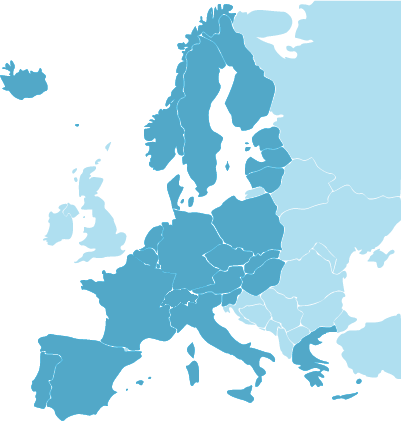 visa map schengen of countries TLScontact center  Alger